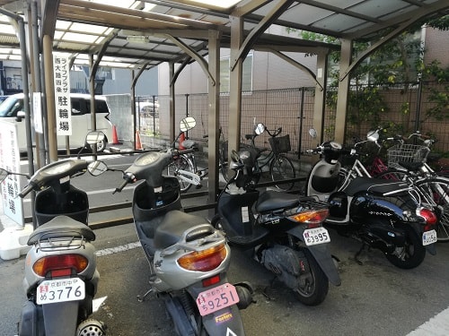 ライフプラザ西大路四条・駐輪場|スタディルームレオ西院店