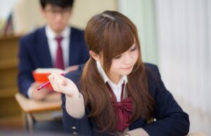 西院の自習室で勉強する