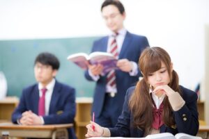 西院の自習室で勉強する